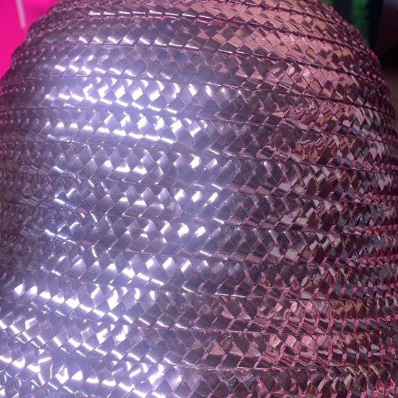 Anthropologie Anthony Peto paris pink cloche size medium metallic